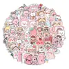 Ins Fofo Urso Coelho Expressão Diário Adesivo Copo de Água Rosa Capa de Celular Decorativa Impermeável Adesivo Contínuo