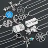 Collar Hip-Hop de Acero de Titanio Europeo y Americano para Hombre Marca de Moda Personalidad Callejera Marca Militar Colgante de Celebridad de Internet Cadena Larga para Suéter Joyería de Aleación