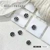 Decoraciones de Uñas Cruzadas Estilo Punk, Pedrería para Uñas de Aleación, Pedrería para Uñas Halloween Estilo Oscuro Retro de Moda