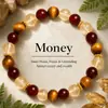 Xiyin tk pulsera explosiva transfronteriza de piedra natural ojo de tigre cuarzo rosa piedra Shoushan pulsera elástica de cuentas hecha a mano al por mayor