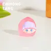 Frijolito dulce luminoso colorido panecillo al vapor relleno creativo tridimensional joyería DIY funda para teléfono móvil accesorios para pasador de coche venta al por mayor mixta