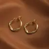 Brincos de Argola Lisa Mobius, Estilo Europeu e Americano, Personalidade Exagerada, Brincos Grandes, Design Único, Acessórios de Orelha para Rostos Quadrados e Redondos