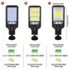 Luz de Parede Solar Transfronteiriça COB616 Poste de Rua Indução Corporal Humana Luz de Jardim Controle Remoto Iluminação de Parede Externa Fábrica