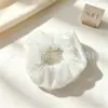 Elástico de cabelo floral para rabo de cavalo, muito estiloso, estilo coreano, versátil e elegante. Fornecimento de loja de acessórios, direto da fábrica de origem