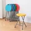 Taburete plegable al por mayor portátil simple pequeño redondo para exteriores hogar banco plástico grueso silla plegable taburete resistente