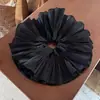 Anel de Cabelo em Rede Estilo Coreano Grande Tamanho Intestino Grosso Feminino Versátil Corda de Cabelo Dupla Camada Corda de Cabelo Flor de Cabelo Acessórios de Cabelo