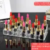 Soporte de exhibición de labiales transparente, organizador de escritorio para cosméticos, estante de exhibición de lápices de cejas multi-compartimento, al por mayor