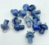 Europa y Estados Unidos venta caliente cristal natural piedra ágata 2 cm mini hongo colgante collar accesorios DIY hecho a mano