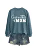 Mamá de Gimnasia Estación Independiente de Amazon Wish Sudadera Nueva de Otoño e Invierno para Mujer, Moderna y Versátil, Cómoda