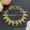 Colección de pulseras de doble C estilo Chanel transfronteriza nueva con etiquetas, álbum de fotos para selección, transmisión en vivo para venta al por mayor, abuela Chanel