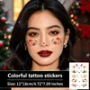 Adesivos de Tatuagem de Verão Personalizados Peixes Coloridos Tropicais Hibisco Abacaxi À Prova d'Água Duradouros Adesivos Decorativos para Atmosfera de Férias