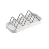 Jabonera de acero inoxidable para el hogar, organizador de encimera en forma de W, soporte para jabón de baño para lavandería y artículos de tocador