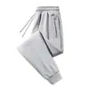 Calça Esportiva de Algodão Puro Novo Estilo para Homens, Calça Casual, Versátil Outono 2026, Tamanho Grande, Solta, Perna Reta, Calça de Moletom Longa para Homens