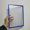 Caja de archivo magnética de PVC A4 A3 sin perforaciones expositor premio individual oficina caja de archivo magnética suave embalaje OPP independiente