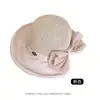 Chapéu de Sol Vazado Atacado Feminino Aba Larga Verão Exterior Protetor Solar Respirável Anti-UV Laço Chapéu de Pescador
