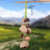 Chocalho de Casca de Fruta Natural, Enfeite de Carro Estilo Floresta, Chaveiro de Alta Qualidade, Pingente de Carilho de Casca de Fruta Feito à Mão para Celular e Bolsa