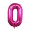 Globo de película de aluminio digital de 32 pulgadas con degradado digital dorado, plateado, rojo y negro, para decoración de cumpleaños, bodas y fiestas.