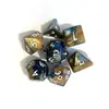 Dados multifacéticos grupo de juego de dados de carrera dados de purpurina tricolor mesa natación carrera porche juego de dados de 7 granos en stock