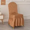 Novas capas de cadeira de hotel espessadas, capas de cadeira de jantar para casa, capas de cadeira curvas, capas de banqueta universais e especializadas
