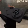 Patrón de Fibra de Carbono de Medio Paquete Adecuado para Funda de Teléfono Móvil Huawei Mate70 Ultra-Delgada Círculo Fino Magnético Pura80 Cubierta Protectora Anti-Caídas