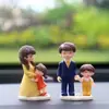 Personajes de Dibujos Animados para una Familia de Cuatro Adornos para Coche, Adornos Cálidos para Coche, Decoraciones Interiores de Coche para Consola Central Venta al por Mayor