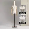 Tienda de Ropa Modelo Femenino Estante Vestido de Novia Ventana Maniquí Falso Modelo Femenino de Medio Cuerpo Accesorios Soporte de Exhibición Cuerpo Completo