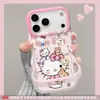 Capa de Silicone Fofa com Tema de Gato para Apple 16Pm, iPhone 17, 14, 15, Novo Modelo Feminino, Capa Protetora 13