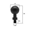 Cabeza de bola aleación de aluminio acero inoxidable tornillo de cabeza de bola teléfono móvil cámara proyector soporte giratorio universal adaptador de extensión