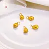 Miçangas Espaçadoras para Corrente Banhadas a Ouro Vietnamita Acessórios Flor de Cerejeira Cobre Banhado a Ouro Caqui Sorte Amendoim Pulseira Artesanal DIY Joias Atacado
