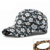 Gorra de Béisbol Estilo Étnico Estampado de Primavera y Otoño para Mujer Gorra de Mezclilla Lavada Protector Solar para Exterior para Mujer Sombrero de Sol de Moda para Mujer
