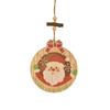 Suministros para Decoración Navideña Adornos Huecos de Madera Luminosos Adornos para Colgar en el Árbol de Navidad del Coche Adornos de Madera para el Árbol de Navidad