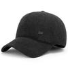 Chapéu de Inverno Masculino para Meia-idade e Idosos ao Ar Livre Espessado Quente Proteção para Orelhas à Prova de Frio Boné de Algodão Pai Avô Idoso Boné de Baseball