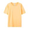 79000 algodón peinado 180g marca de moda Camiseta hombre casual holgada manga corta hombre color liso camiseta manga corta venta al por mayor