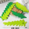 Disposición de pared de aula de jardín de infancia decoración de ambiente material de hoja de planta tema de otoño hojas de espuma hojas grandes de arce