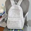 Mochila nueva de moda de alto valor estilo universitario con estrellas para estudiantes de secundaria y preparatoria, casual, ligera, de gran capacidad