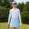 Ropa de Golf Pgm Kidsren para Niños Verano Seda de Hielo Protección Solar Ropa Interior Deportiva Ropa Interior Base para Niñas Mangas Largas Tops