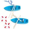 Mini Sombrilla de Sol, Bote de Pedales, Ancla, Silla de Playa, Paisaje de Playa, Decoración DIY de Micro Paisaje de Musgo