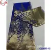 Bordado com fio de ouro e prata Tecido jacquard de brocado antigo Tecido de Renda de Brocado Africano