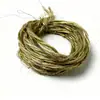 Corda de Cânhamo Encerada Fibra de Cânhamo Trançada Cordão Durável para Solas de Sapato, Parede de Fotos, DIY Artesanal, Cor Dourada Vintage