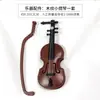 Modelo de violino guitarra de mão violino retrô europeu prancheta Wenwan diy Cristal Creme