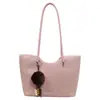 Bolso tote retro de gamuza para mujer, 2026, gran capacidad, bolso de hombro para el trabajo, diseño simple, nueva colección de otoño, bolso grande