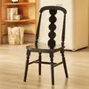 Silla de comedor de ratán francés de diseño americano, estilo de casa de campo simple y romántico, popular silla de madera Diana sin cojín blando
