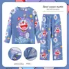 Pijama fino de manga larga para niños y niñas de primavera y otoño, ropa de casa con dibujos animados para niños, ropa para niños, fabricantes al por mayor