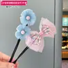 Ferramenta de Penteado Infantil Acessório de Cabelo Flor Fofa para Meninas Estilo Coreano Trançado Coque Despojado Ferramenta de Penteado