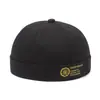 Sombrero de verano para hombre sombrero de melón de cuero sombrero principal de piso sombrero coreano de calle hipster hip hop sombrero sin ala yuppie moda sombrero de piso