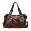 Bolso Tote de Color Sólido Simple de Gran Capacidad Decoración con Cremallera Bolso de Hombro Clásico Textura Popular Retro Bolso Cruzado de Alta Calidad