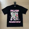 Comercio Exterior Transfronterizo Hellstar Hellstar Marca de Tendencia Europea y Americana Talla Grande Holgada Sudadera Camiseta Casual de Manga Corta para Hombre y Mujer