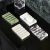 Mármol Lujo Ligero Desagüe Jabonera Gama Alta Creativa Lavabo Caja de Jabón con Desagüe Adornos de Almacenamiento