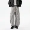 Ropa para Hombre Fengshe / 2026 Primavera/Otoño Holgada Ropa de Trabajo Pantalones de Pierna Ancha Forma de Guadaña Pantalones Casuales Pantalones Largos Pantalones de Trabajo para Hombre
