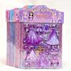 Pegatinas de doble capa para disfraz de princesa de dibujos animados para niñas, pegatinas para ropa infantil, pegatinas tridimensionales de burbujas de esponja, pegatinas de juguete